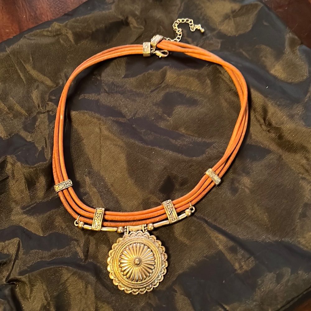 Leather choker